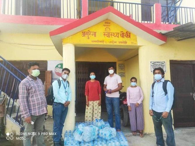 मर्चवार सामुदायिक बिकास केन्द्रद्धारा राहत  तथा आइसोलेशन सेंन्टरमा सहयोग