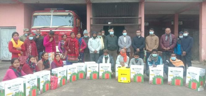 रामग्राममा ५० प्रतिशत अनुदानमा कृषि स्प्रे  मेसिन वितरण