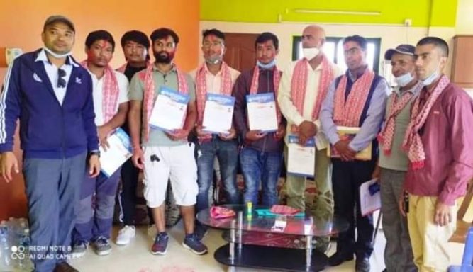 संयुक्त एम्बुलेन्स चालक संघ कास्कीमा पौडेल
