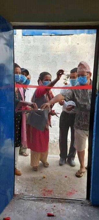 हुप्सेकोटमा १० शैयाको कोभिड अस्पतालको  उदघाटन अध्यक्ष पाण्डेद्वारा