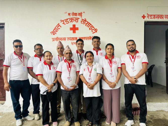 नेपाल रेडक्रस सोसाइटी प्रगतिनगर उपशाखाको सेवा अब नया भवनबाट
