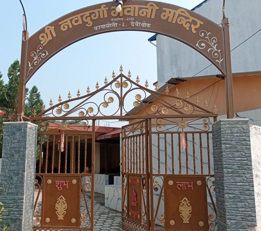 कावासोतिको नवदुर्गा मन्दिरमा मुर्ति राख्ने कार्यक्रम सम्पन्न