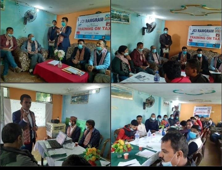 जेसीज रामग्रामद्धारा कर सम्बन्धि तालिम सम्पन्न
