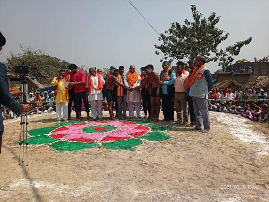 पश्चिम नवलपरासीको गेरमामा दंगल प्रतियोगिता सुरु ; अध्यक्ष गुप्ताद्वारा उद्दघाटन