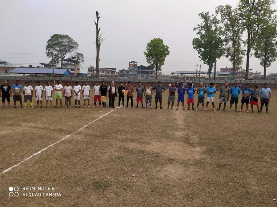 ३३ वर्ष माथीकाको  फुटवल खेल  डण्डामा जारी  ,खेल यहि  चैत्र  १५ सम्म  जारी  रहने