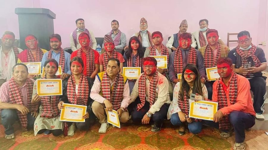 नेपाल पत्रकार महासंघ पश्चिम नवलपरासीको अध्यक्षमा पुनः शर्मा बिजयी