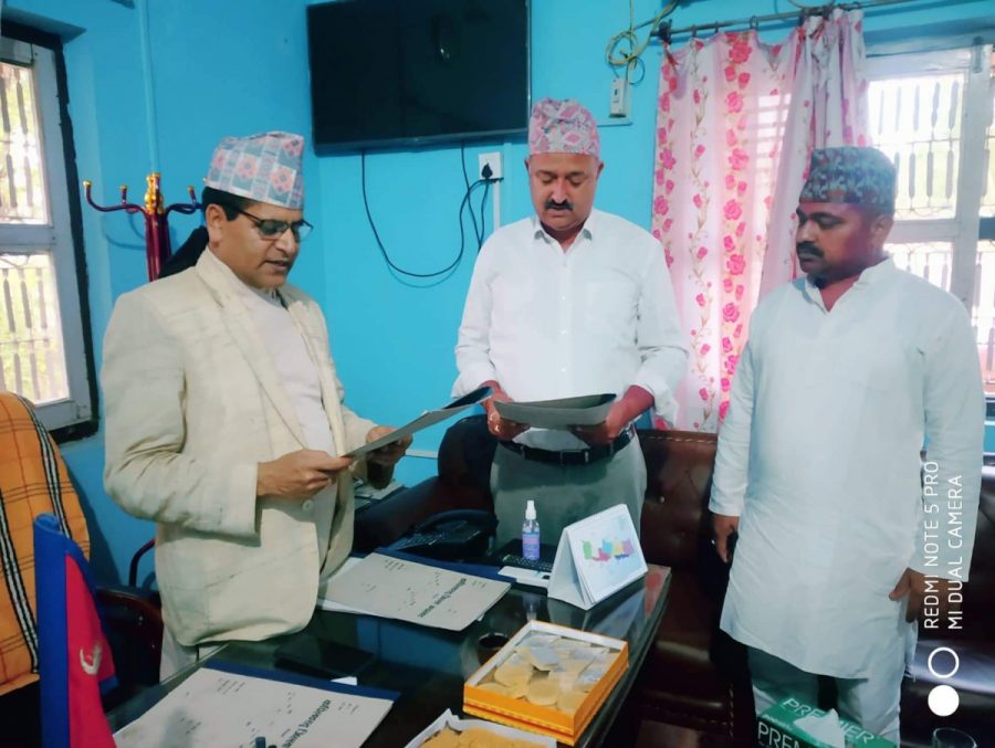 नगर प्रमुख रजत शाहद्वारा सपथ ग्रहण Gandakiaaja