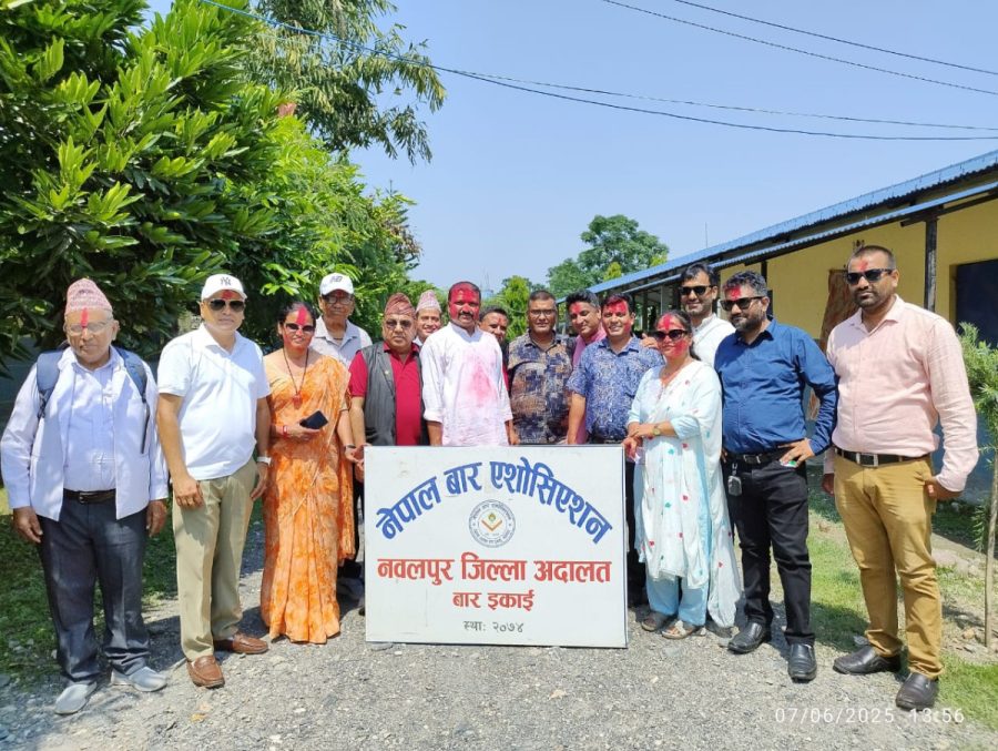 नवलपुर जिल्ला अदालत बार इकाइको अध्यक्षमा अधिकारी विजयी