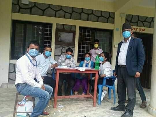 पर्वतको विहादि गाउपालिकाको  समुदायका   ११० को पिसिआर टेस्ट