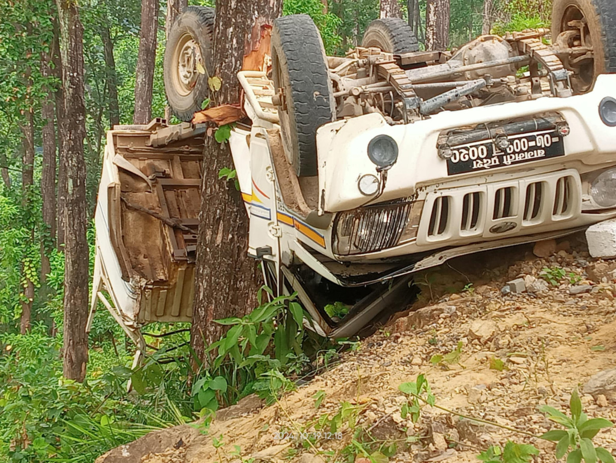 कावासोतिमा बोलेरो दुर्घटना हुदा २ जनाको मृत्यु